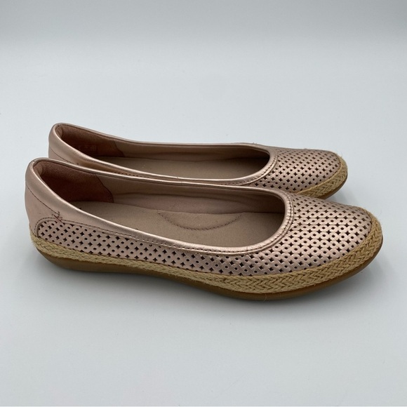 Clarks Ultimate Comfort Danelly Adira Espadrille Slip On Ballet Flats Size 6 - Picture 7 of 9